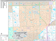 Miami Gardens  Wall Map Premium Style